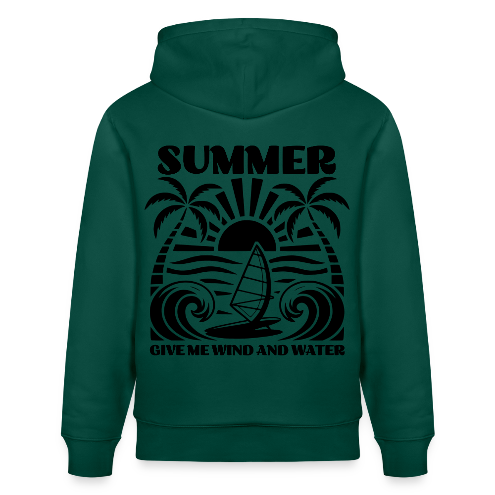 Unisex Bio-Hoodie CRUISER -give me wind and water- - Forest