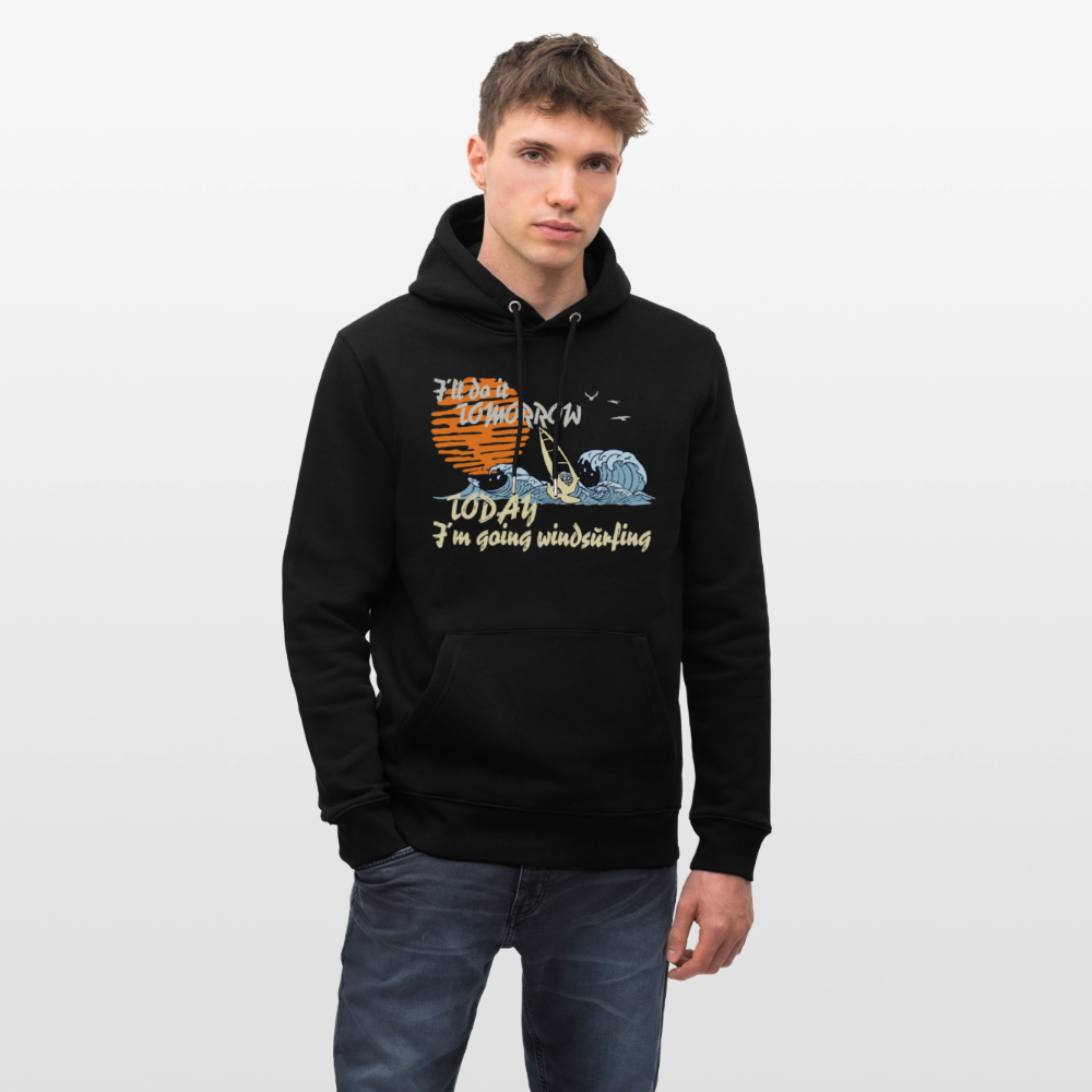 Unisex Bio-Hoodie -tomorrow- - Schwarz