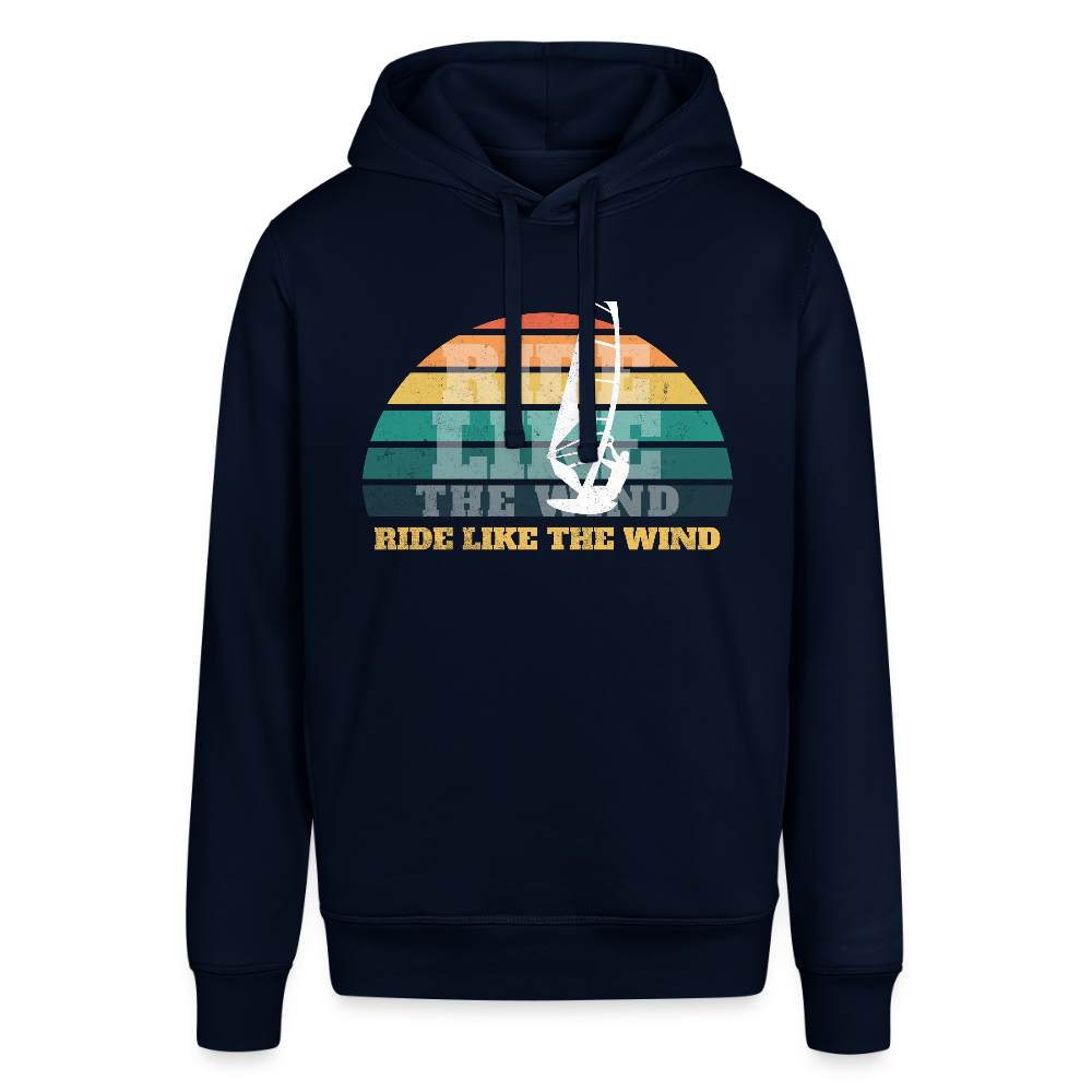 Unisex Bio-Hoodie -ride like the wind- - Navy