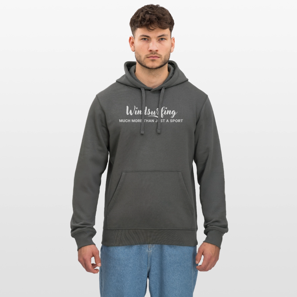 Geschenke Für Windsurfer - Unisex Bio-Hoodie DRUMMER -much more- - Anthrazit