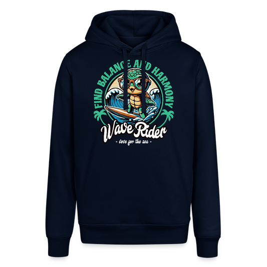 Unisex Bio-Hoodie -wave rider- - Navy