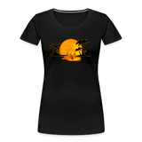 Frauen Premium Bio T-Shirt -sunset- - Schwarz