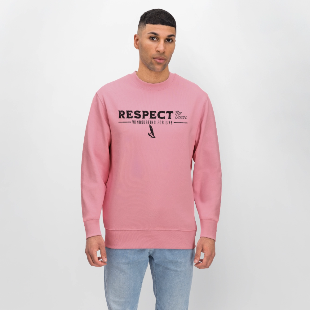 Unisex Bio-Sweatshirt CHANGER -respect- - Lila Traum