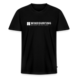 Männer Bio-T-Shirt mit V-Ausschnitt -more than just a sport- - Schwarz
