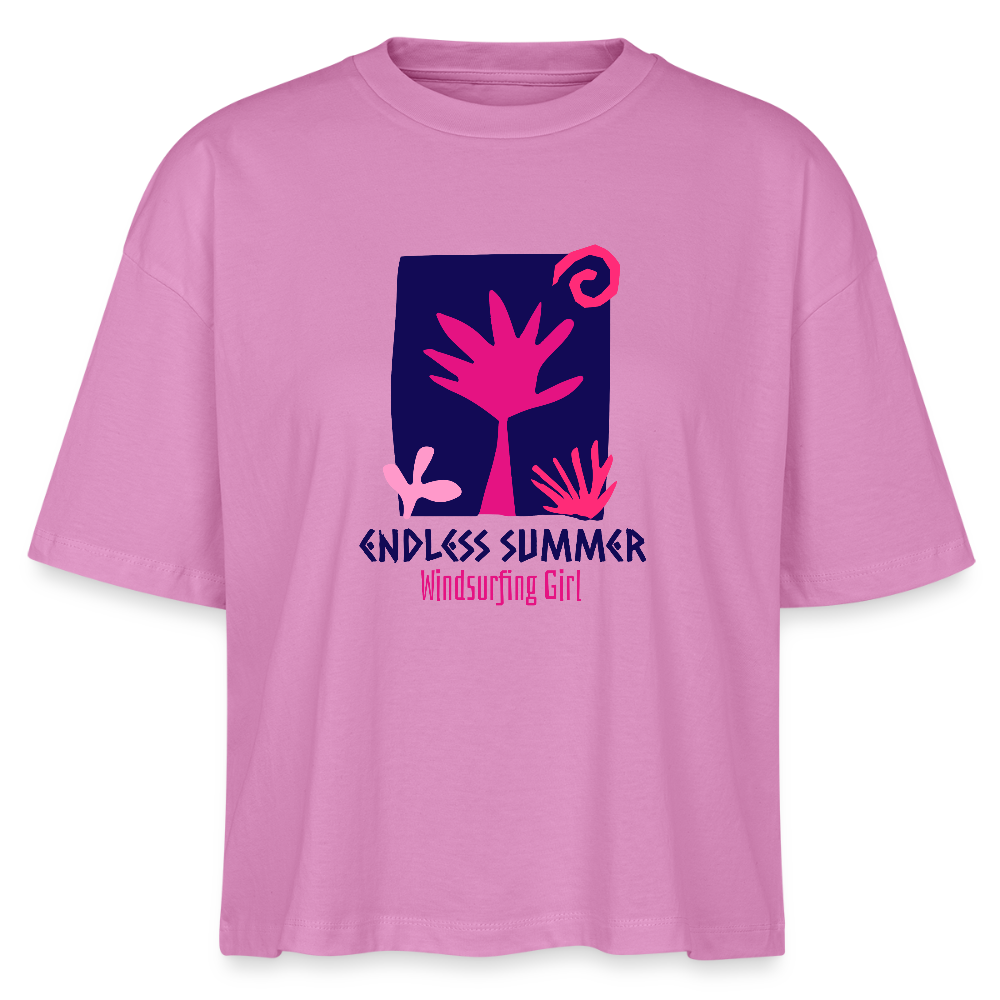 Frauen Boxy Bio-T-Shirt -endless summer- - Pink