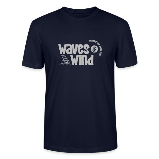 Unisex T-Shirt -waves & wind- - Navy