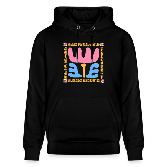 Unisex Bio-Hoodie CRUISER -wavy- - Schwarz