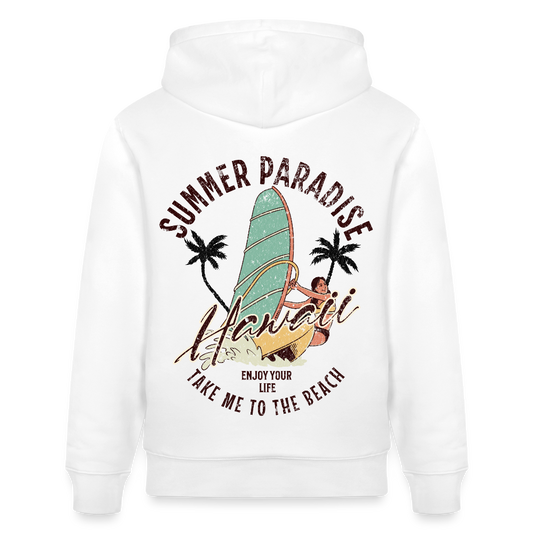 Unisex Bio-Hoodie CRUISER -enjoy life- - Weiß