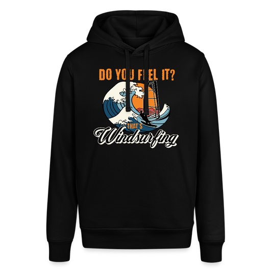 Unisex Bio-Hoodie -do you feel it- - Schwarz