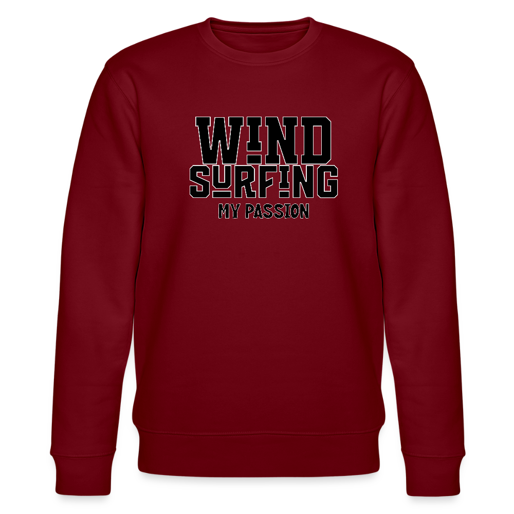 Männer Bio-Sweatshirt -my passion- - Burgunderrot