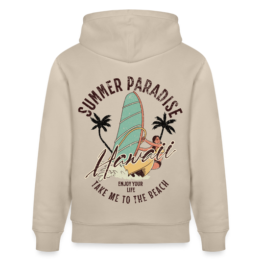 Unisex Bio-Hoodie CRUISER -enjoy life- - Beige