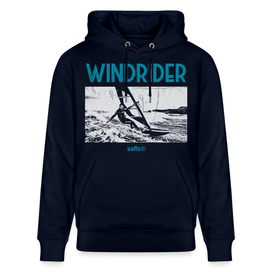 Windsurf Hoodie safis® -Windrider- Unisex Bio-Hoodie CRUISER - Navy