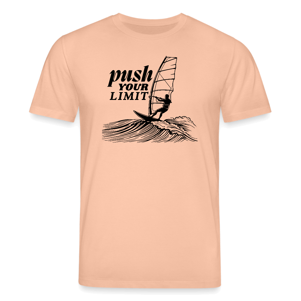 T-Shirt push im nachhaltigen Windsurf Style - Pfirsich