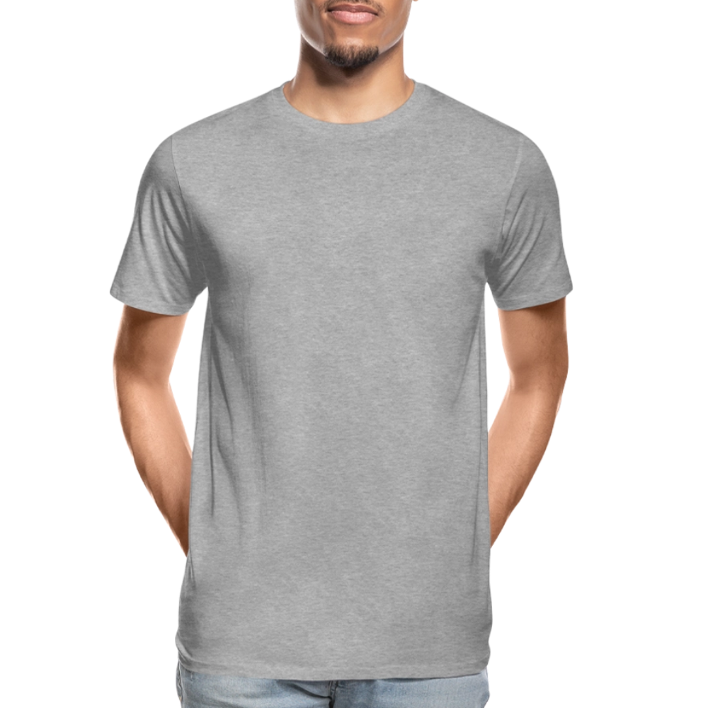 Männer Premium Bio T-Shirt -give me wind and water- - Grau meliert
