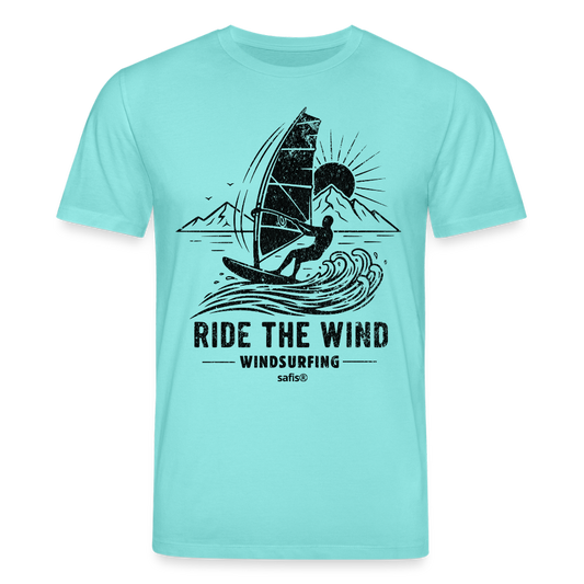 Unisex Bio-T-Shirt CREATOR -ride the wind- - Poolblau