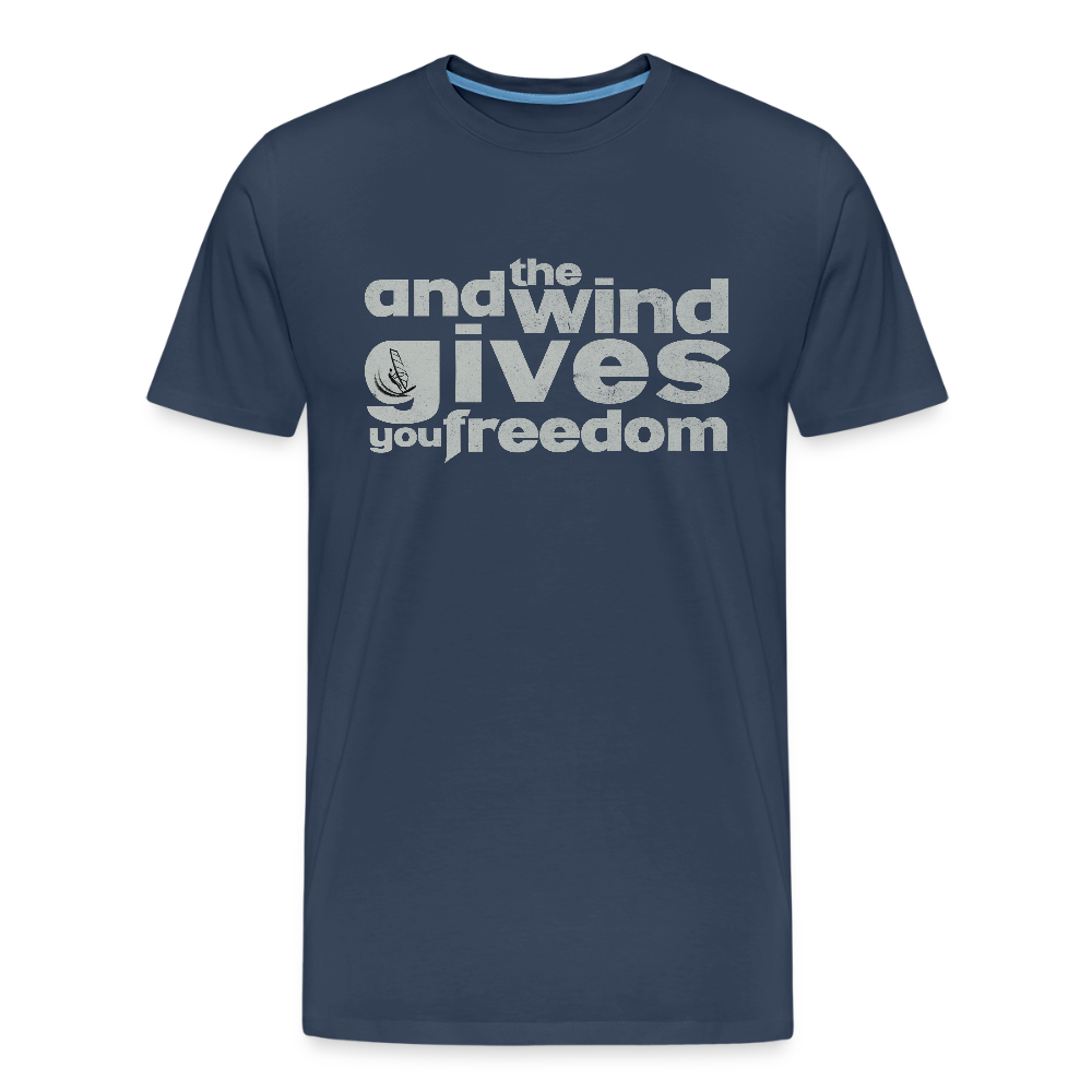 Männer Premium Bio T-Shirt -freedom- - Navy