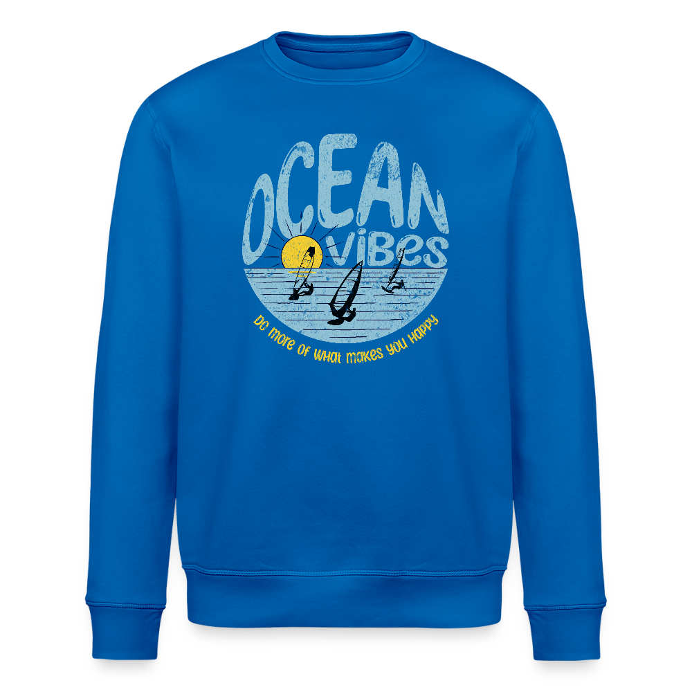 Unisex Bio-Sweatshirt ROLLER -do more- - Königsblau