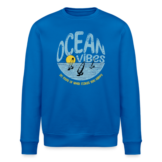 Unisex Bio-Sweatshirt ROLLER -do more- - Königsblau