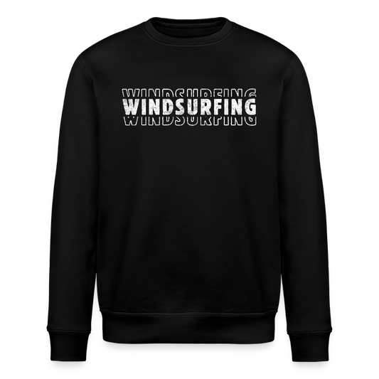 Unisex Bio-Sweatshirt ROLLER -windsurfing- - Schwarz