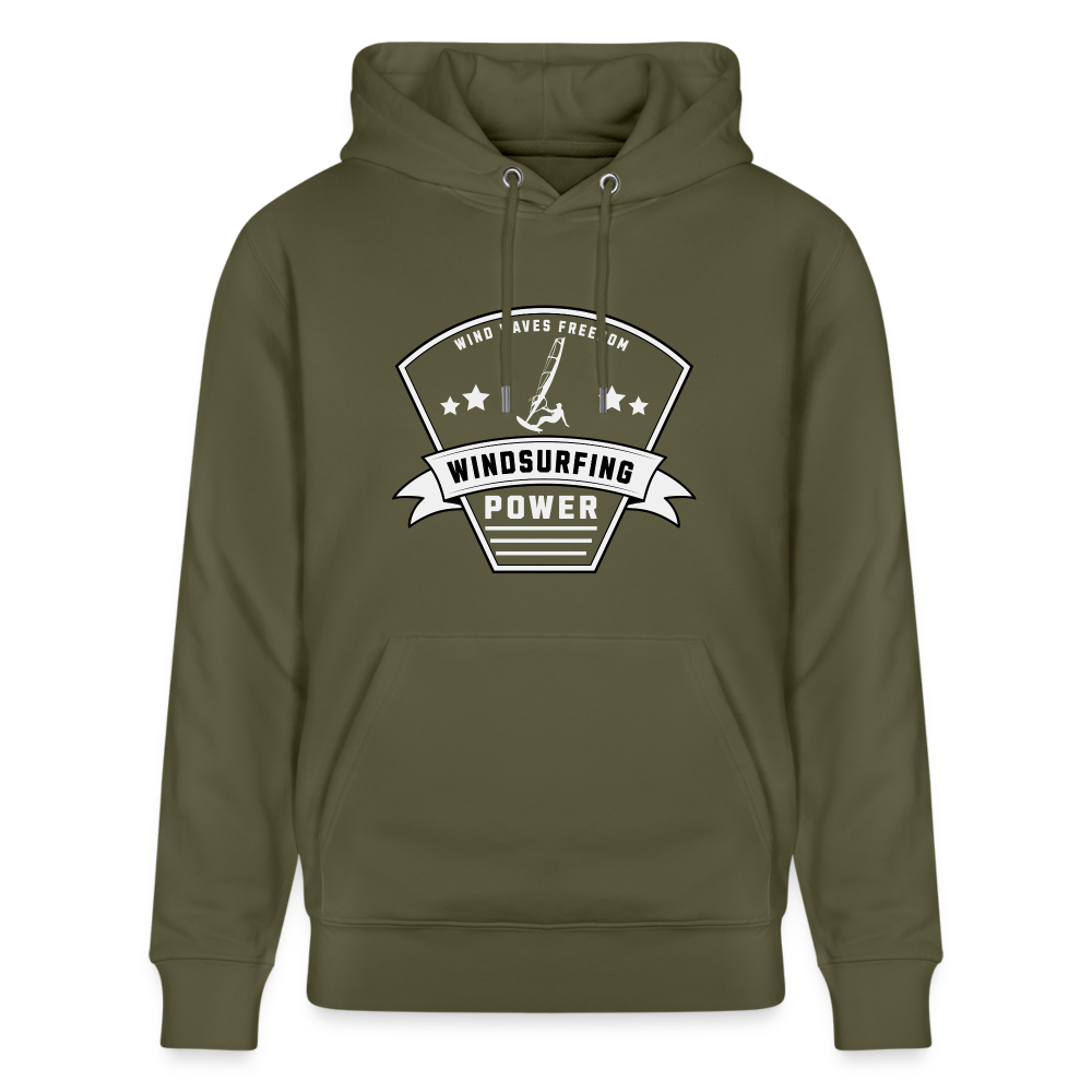 Unisex Bio-Hoodie CRUISER -power- - Khaki Grün