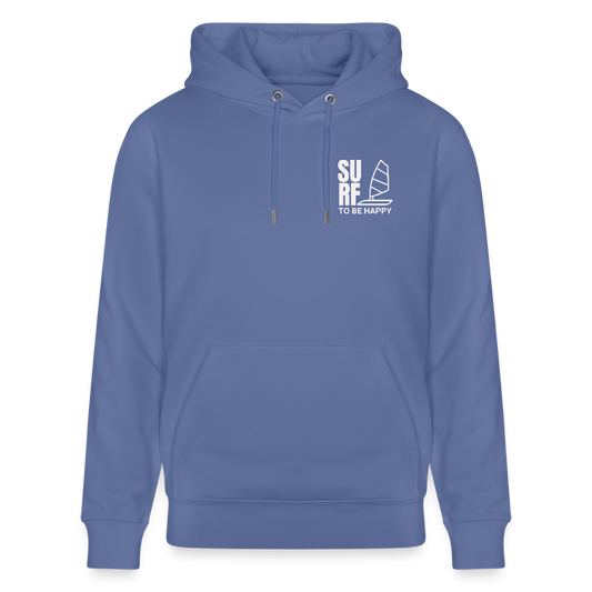 Unisex Bio-Hoodie CRUISER -surf to be happy- - Blau
