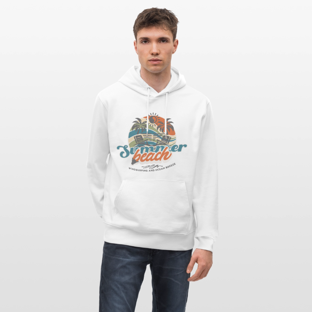 Unisex Bio-Hoodie CRUISER -summer beach- - Weiß