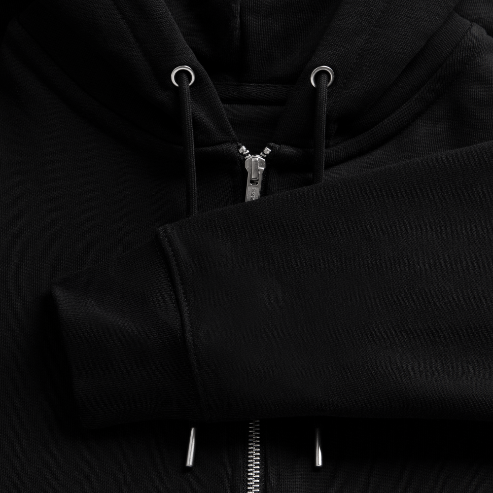 Unisex Bio-Kapuzenjacke -good idea- - Schwarz