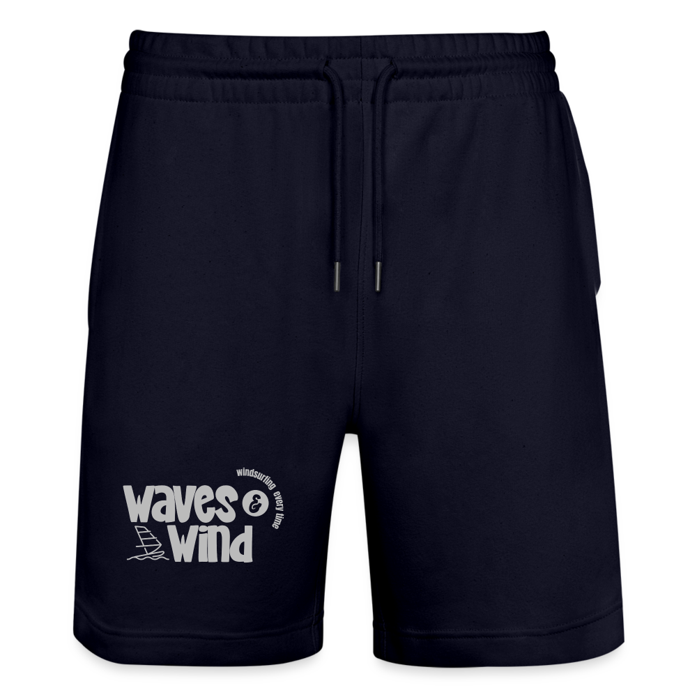 Unisex Bio Joggingshorts -waves & wind- - Dark navy