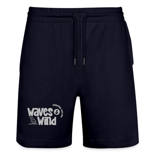 Unisex Bio Joggingshorts -waves & wind- - Dark navy