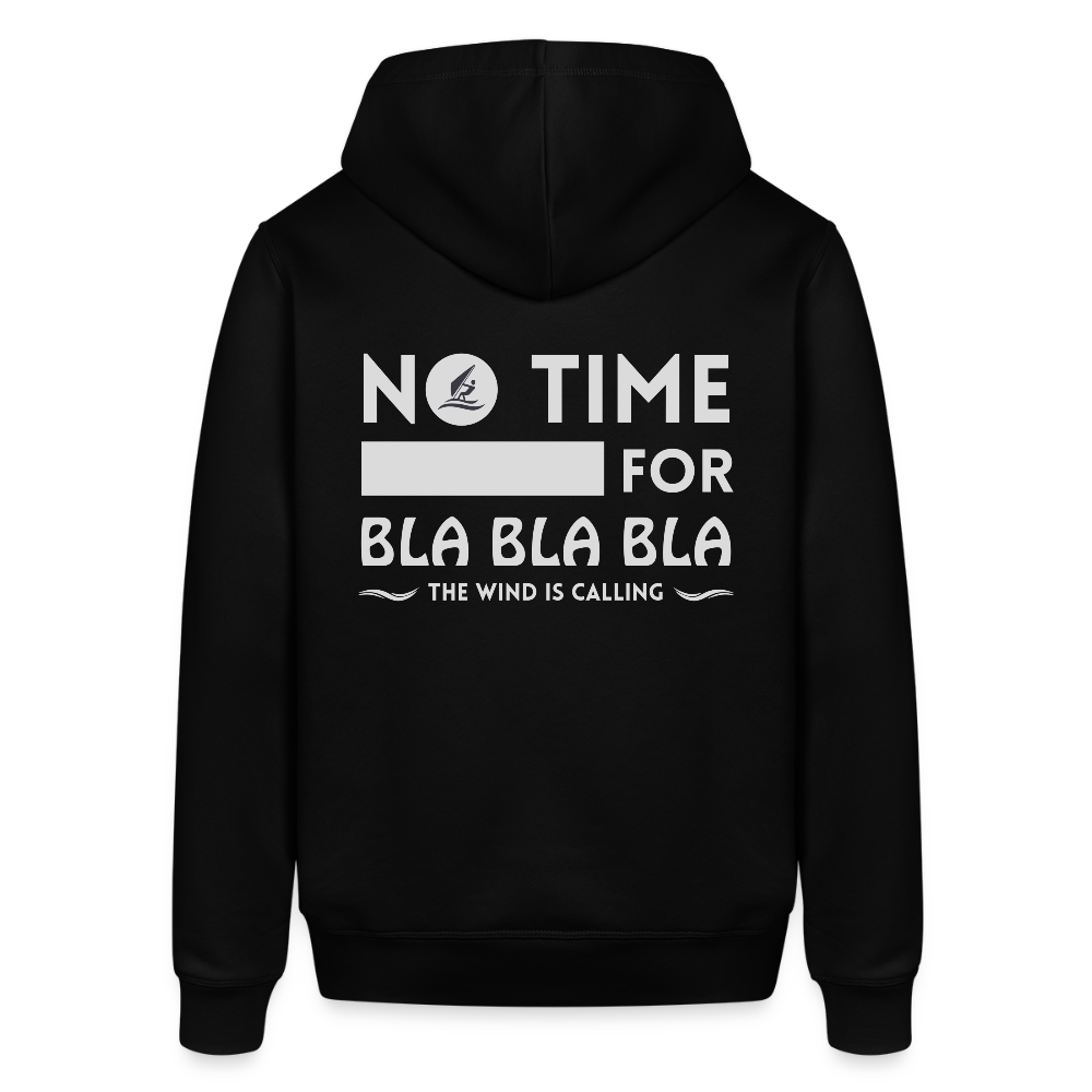 Unisex Bio-Hoodie -bla bla bla- - Schwarz