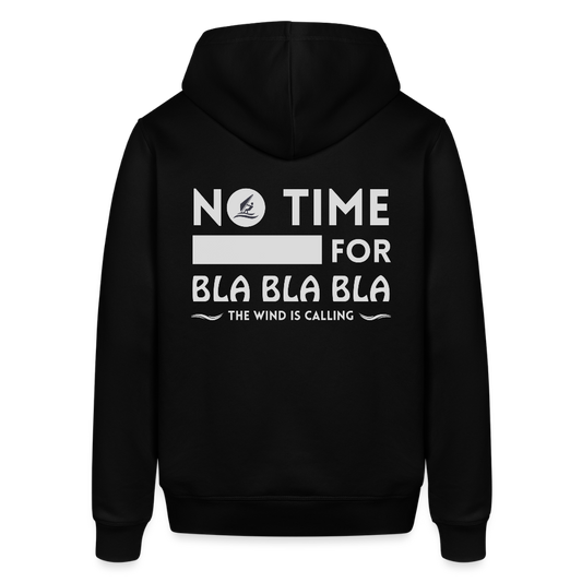 Unisex Bio-Hoodie -bla bla bla- - Schwarz