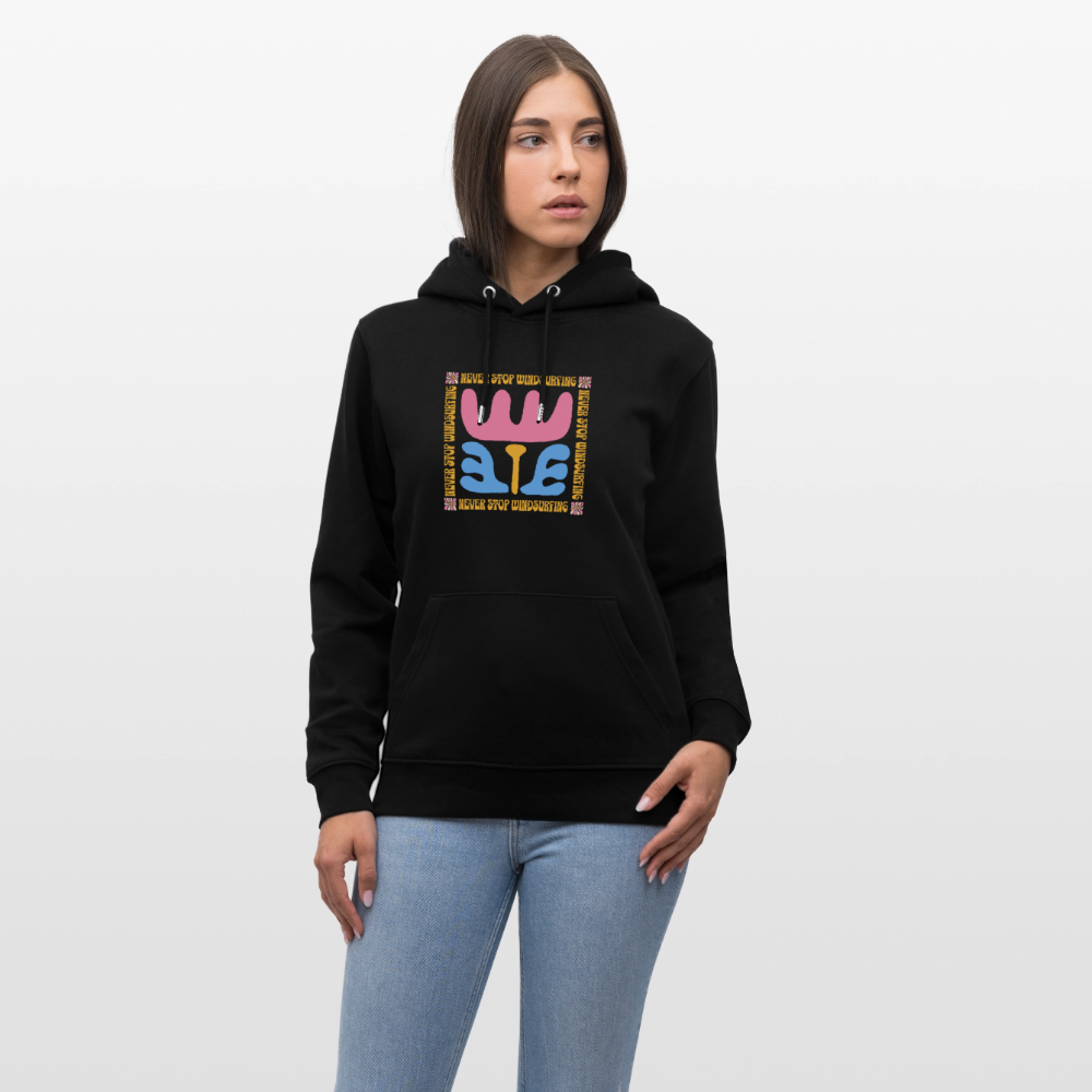 Unisex Bio-Hoodie CRUISER -wavy- - Schwarz