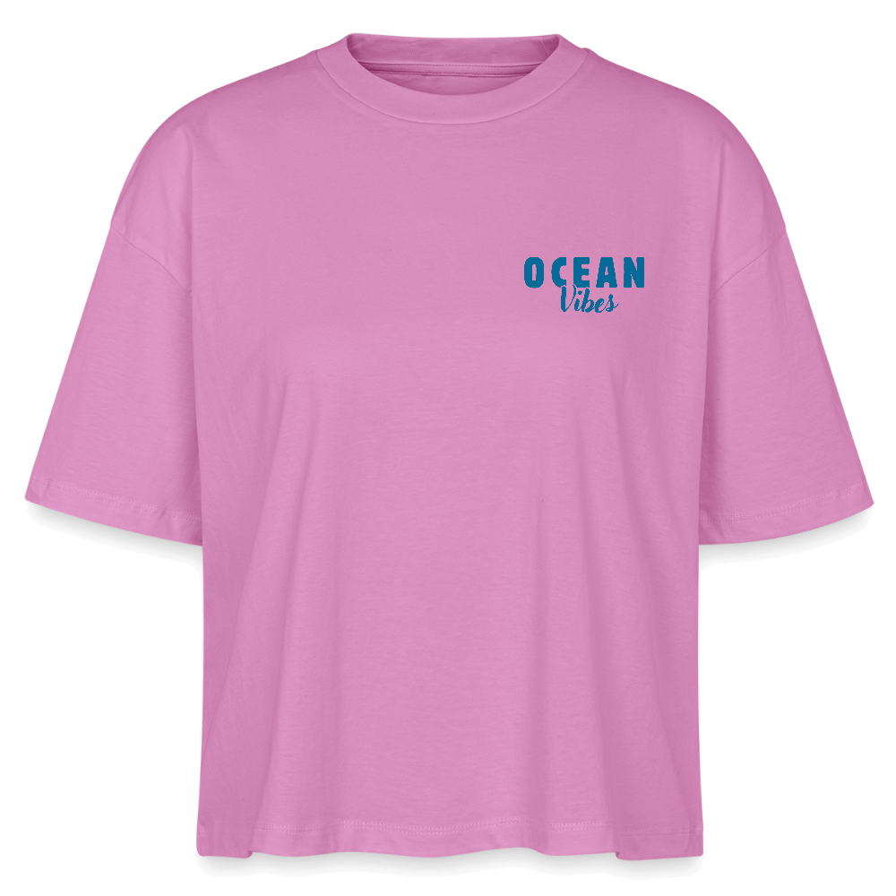 Frauen Boxy Bio-T-Shirt Nova -happiest- - Pink