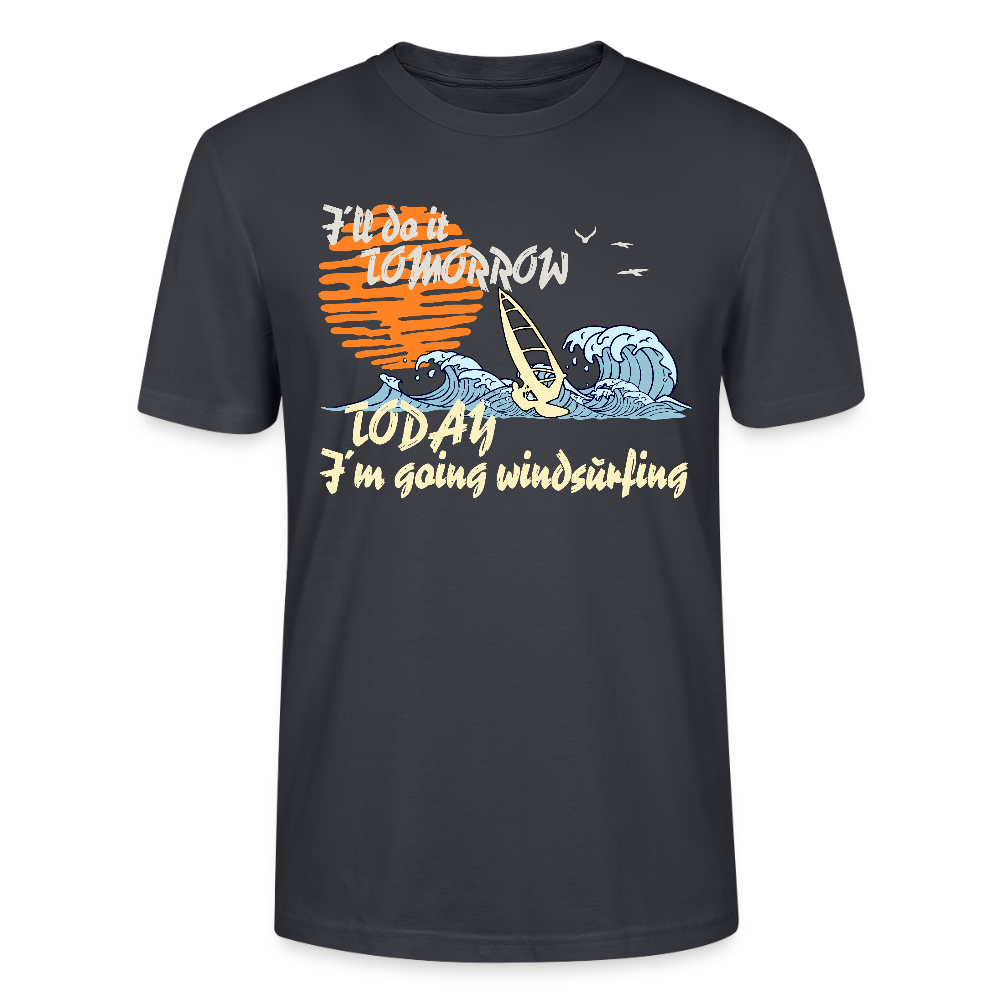 Unisex T-Shirt CRAFTER -tomorrow- - Dunkles Graublau