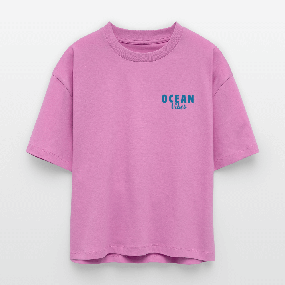 Frauen Boxy Bio-T-Shirt Nova -happiest- - Pink