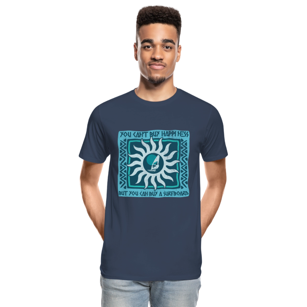 Männer Premium Bio T-Shirt -buy happiness- - Navy