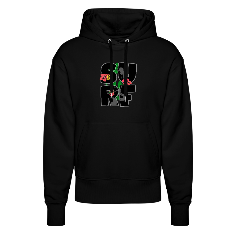 Unisex Relaxed Fit Bio-Hoodie -surf girl- - Schwarz