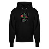 Unisex Relaxed Fit Bio-Hoodie -surf girl- - Schwarz