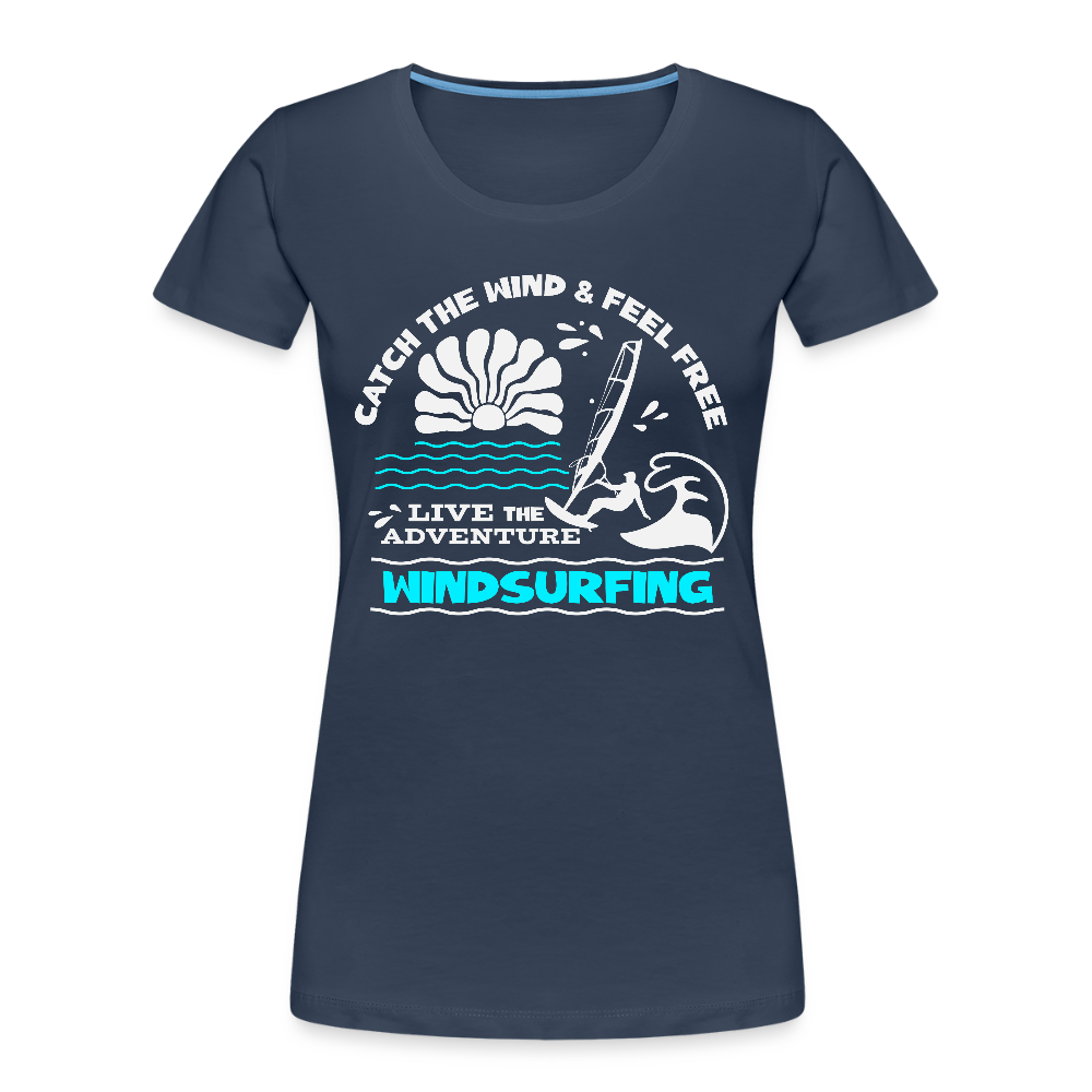 Frauen Premium Bio T-Shirt -adventure- - Navy