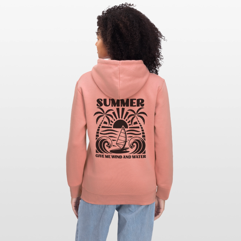 Safis Shop Bio-Hoodie DRUMMER -give me wind and water- - Altrosa