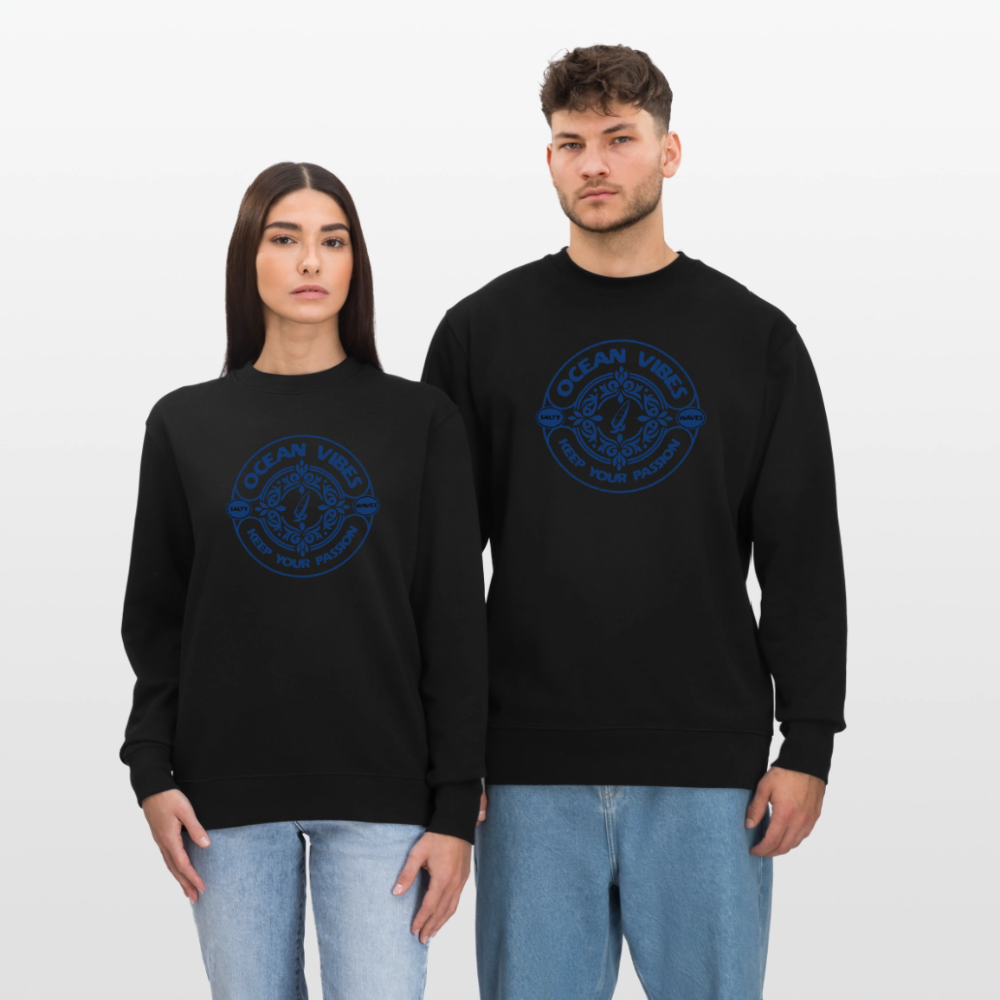 Unisex Bio-Sweatshirt -keep your passion- - Schwarz