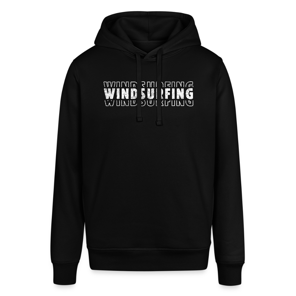 Unisex Bio-Hoodie -windsurfing- - Schwarz