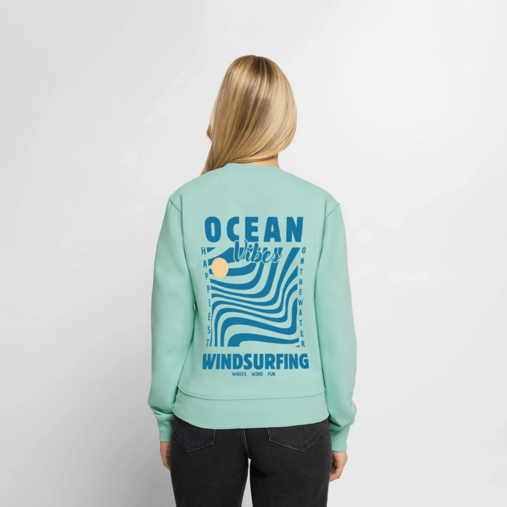 Frauen Premium Pullover -happiest- - Mint