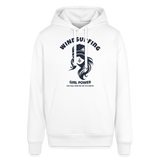Unisex Bio-Hoodie -windsurfing girl power- - Weiß