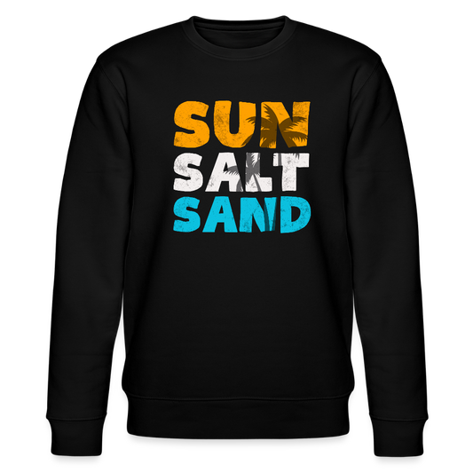 Männer Bio-Sweatshirt -sun salt sand- - Schwarz