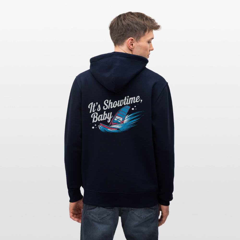 Unisex Bio-Kapuzenjacke CULTIVATOR -showtime- - Navy