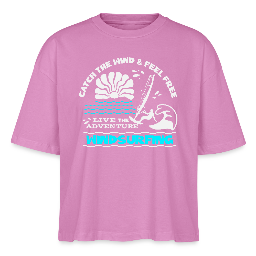 Frauen Boxy Bio-T-Shirt -adventure- - Pink