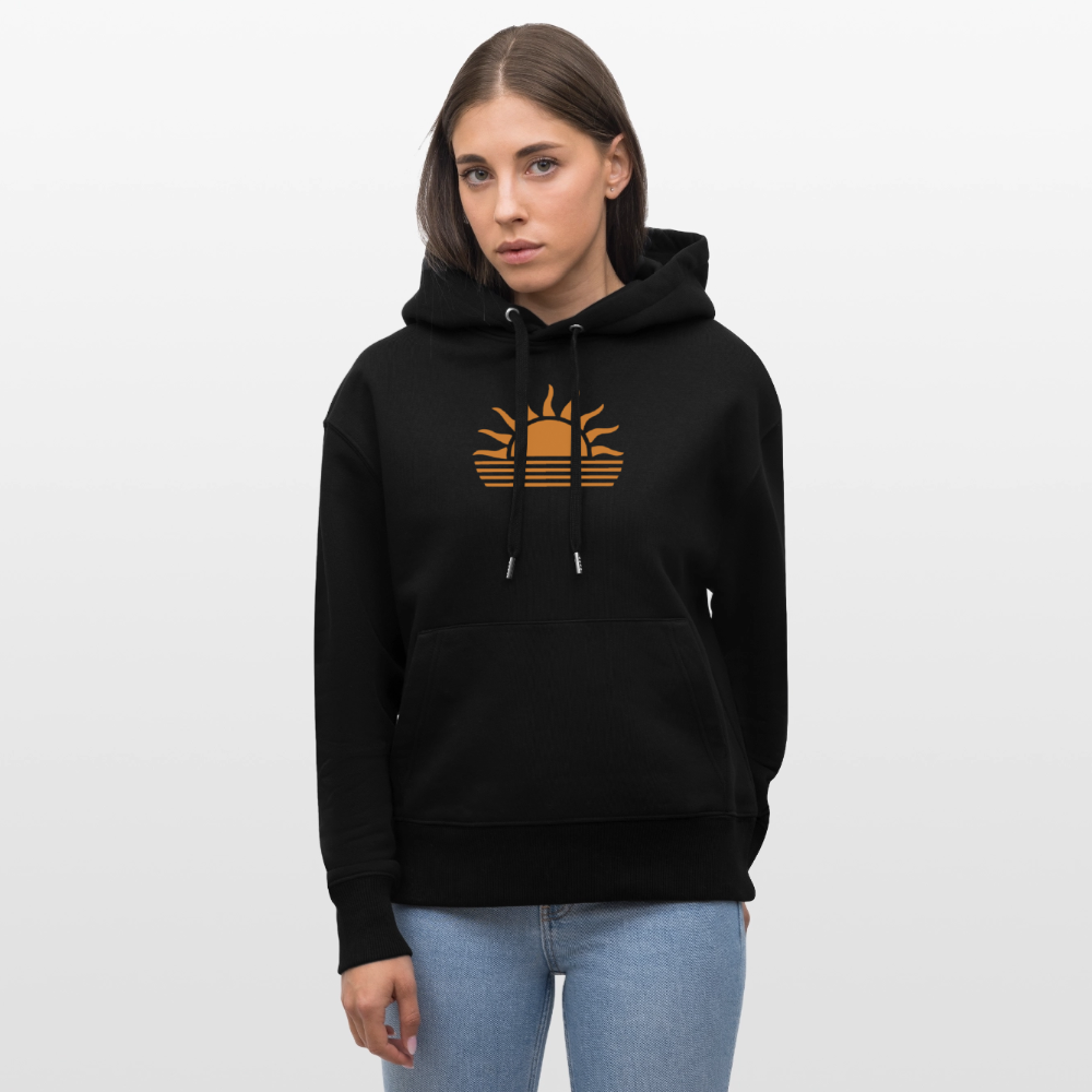 Unisex Relaxed Fit Bio-Hoodie -sunset- - Schwarz
