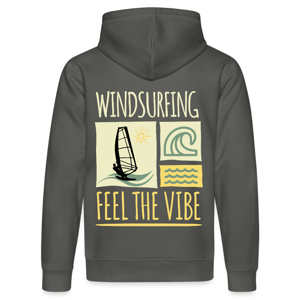 Unisex Bio-Hoodie DRUMMER -feel the vibe- - Anthrazit