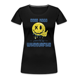 Frauen Premium Bio T-Shirt -smiley- - Schwarz